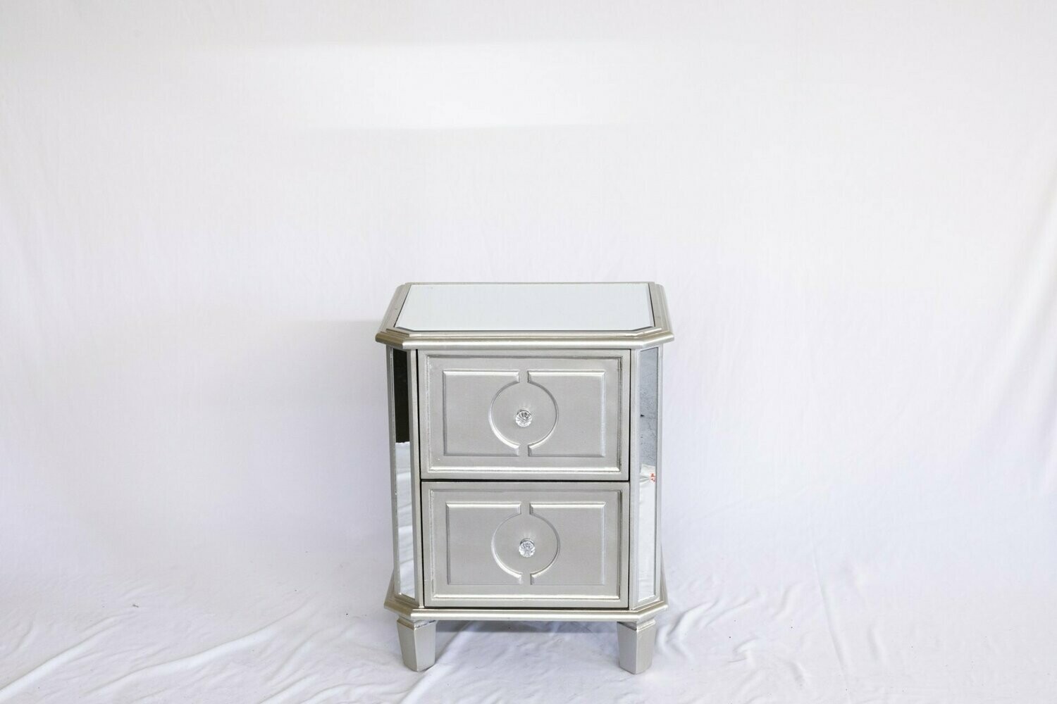 Mirrored End Table - Set Of 2