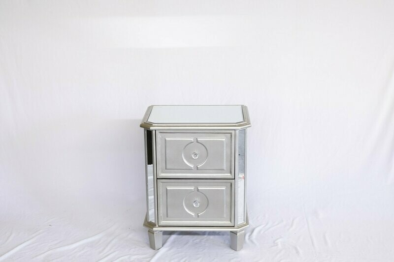 Mirrored End Table - Set Of 2