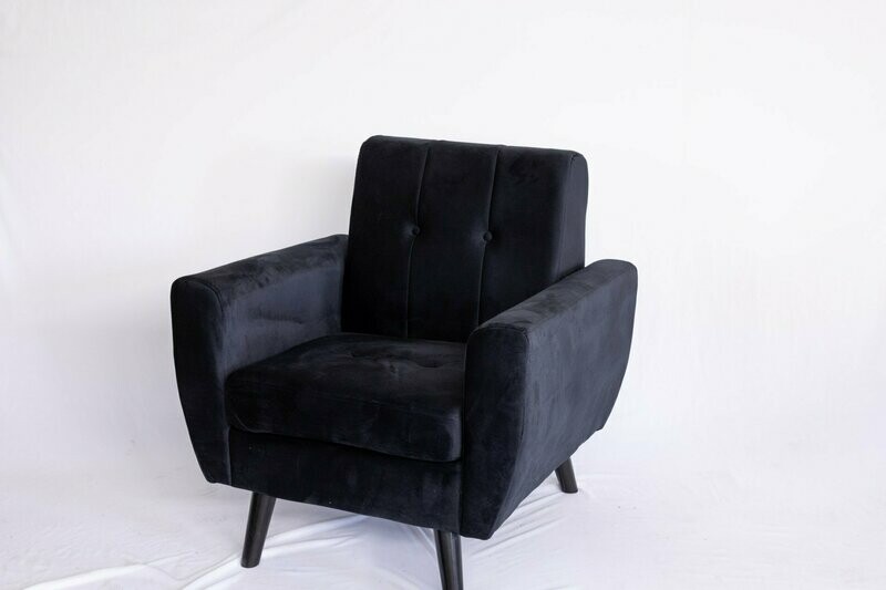 Black Velvet Chair