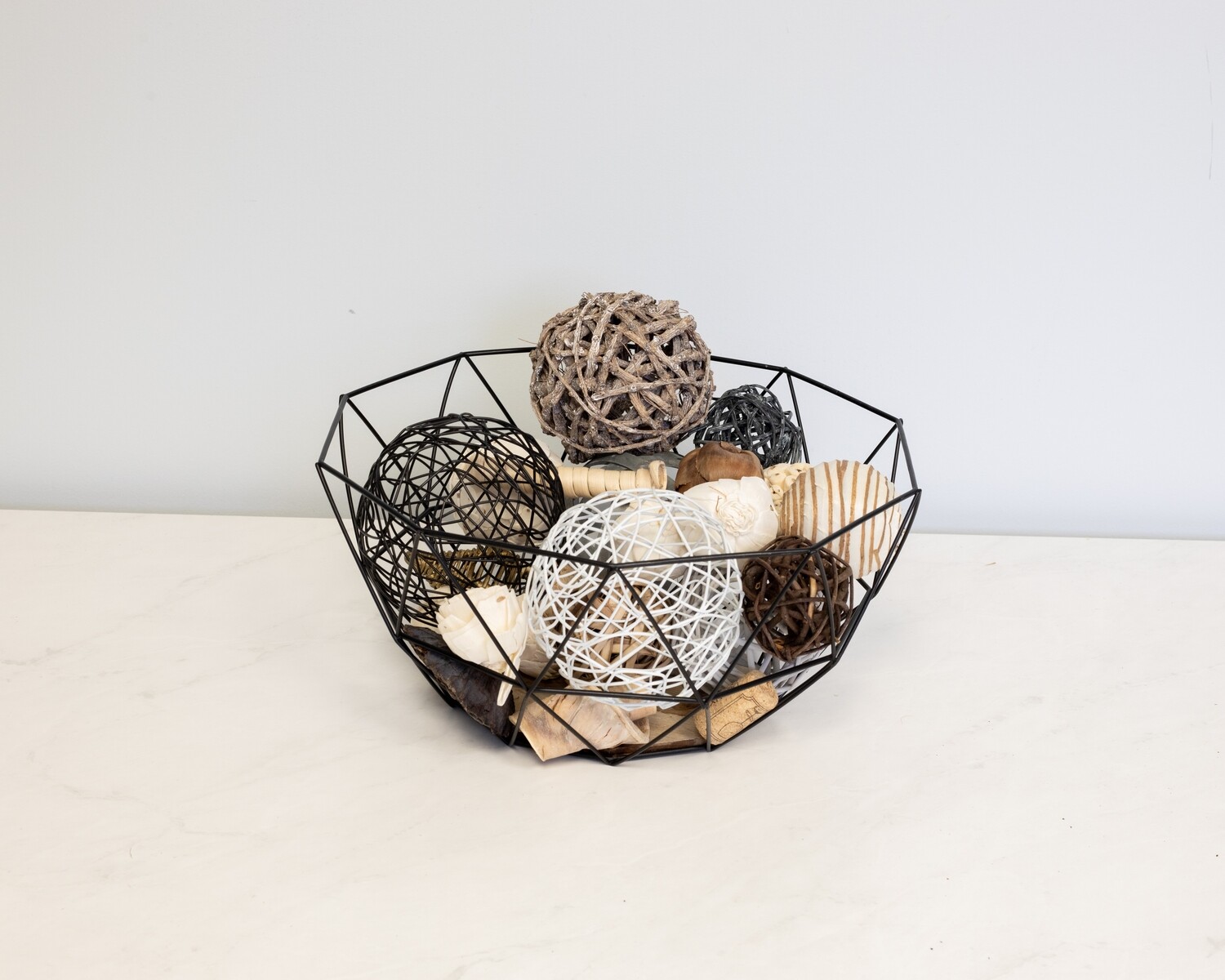 Black Geometric Bowl