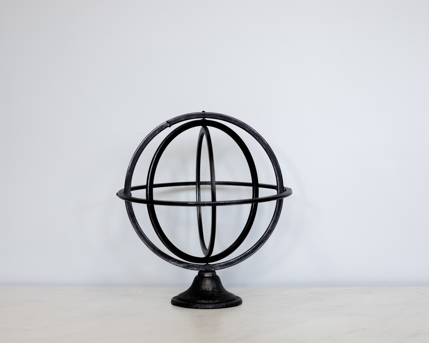 Black Metal Globe