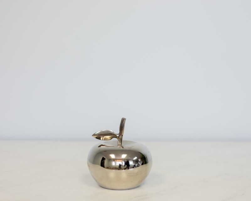 Chrome Apple w/ Leaf