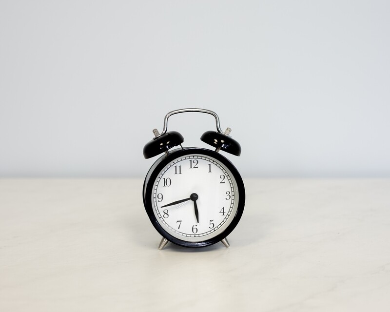 Black Desk Clock