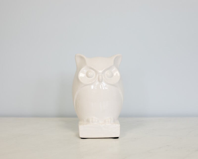 White Glass Owl