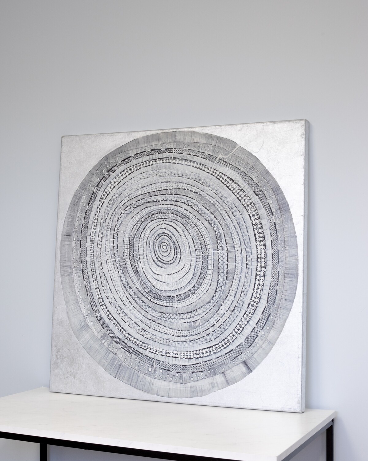Metallic Tree Trunk Design Art