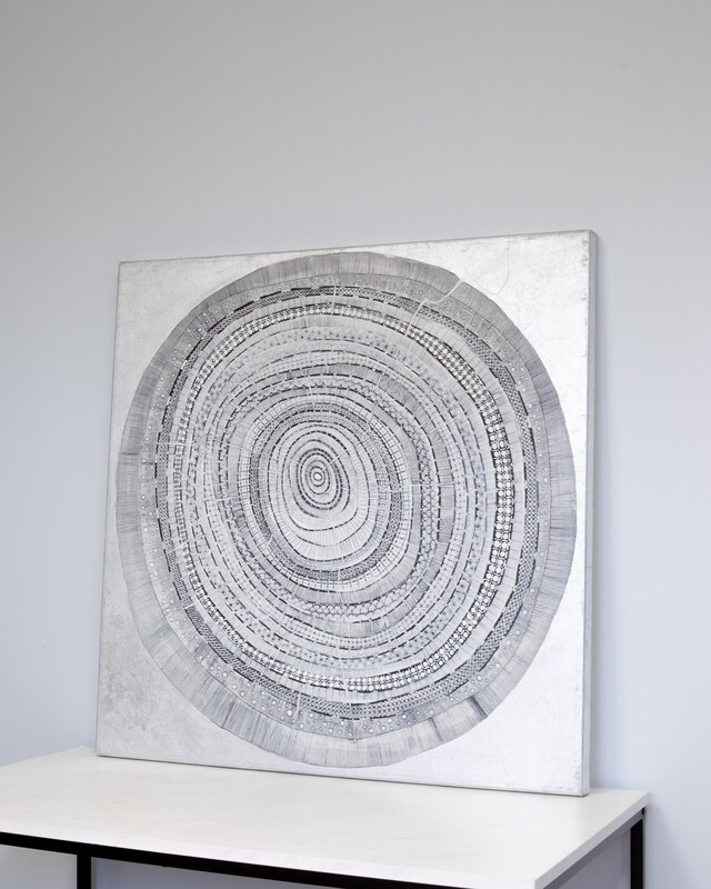 Metallic Tree Trunk Design Art