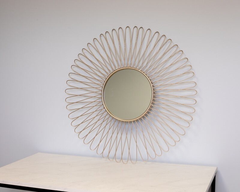 Gold Spiral Mirror