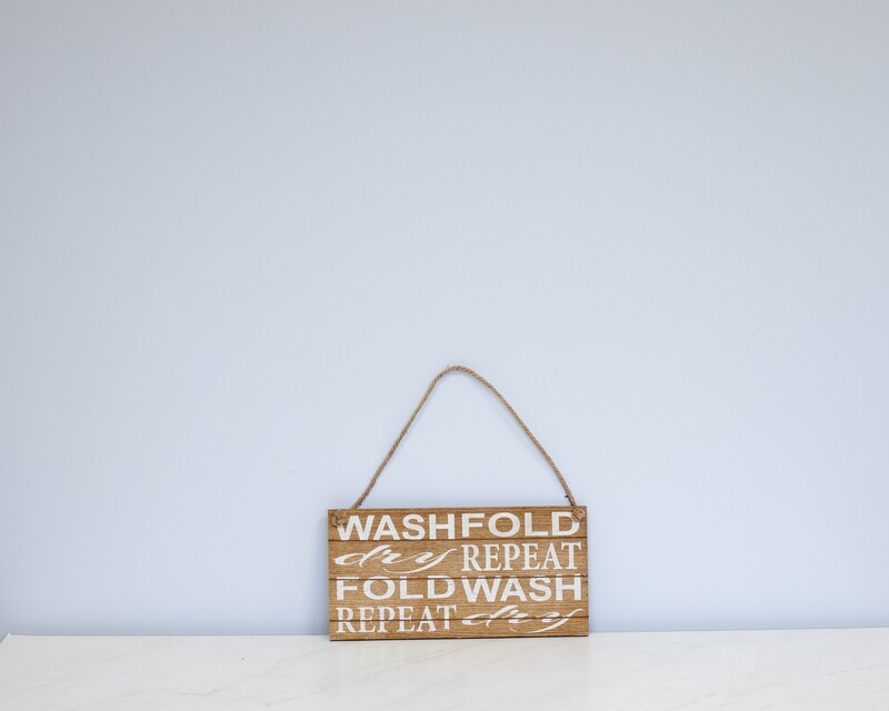 Wooden Laundry Sign