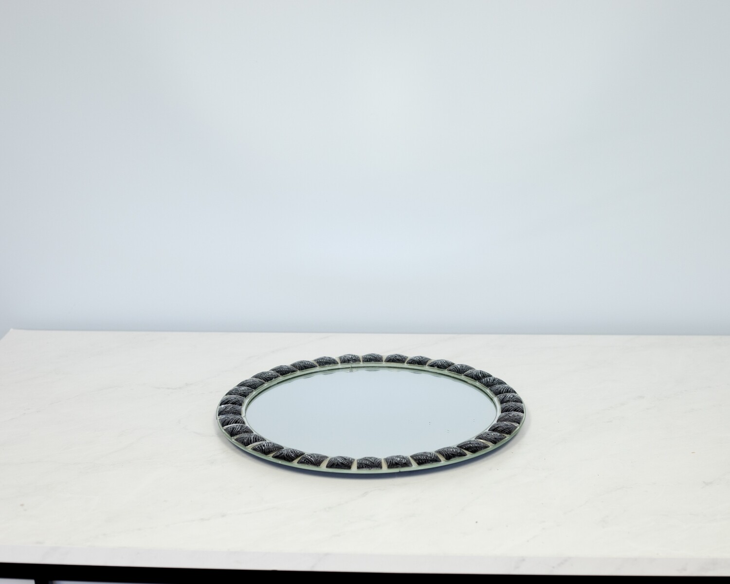 Black Mosaic Mirrored Tray
