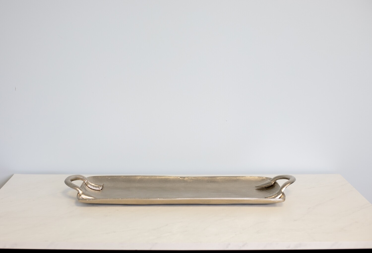 Silver Tray w/ Arrow Handles