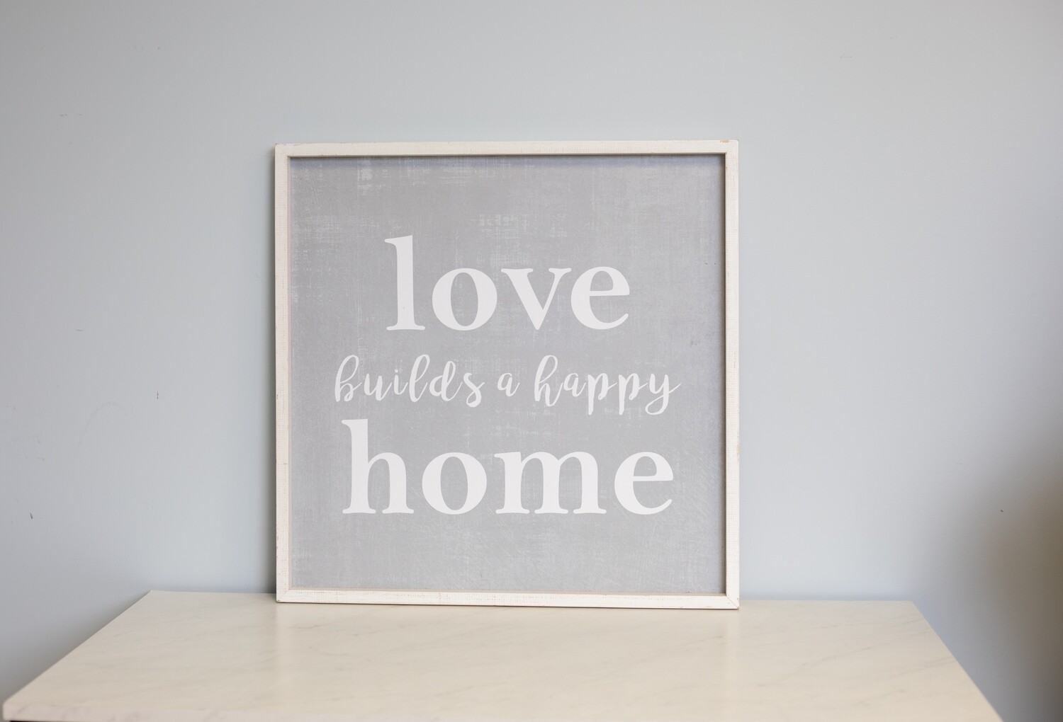 Love Builds A Happy Home Framed Art