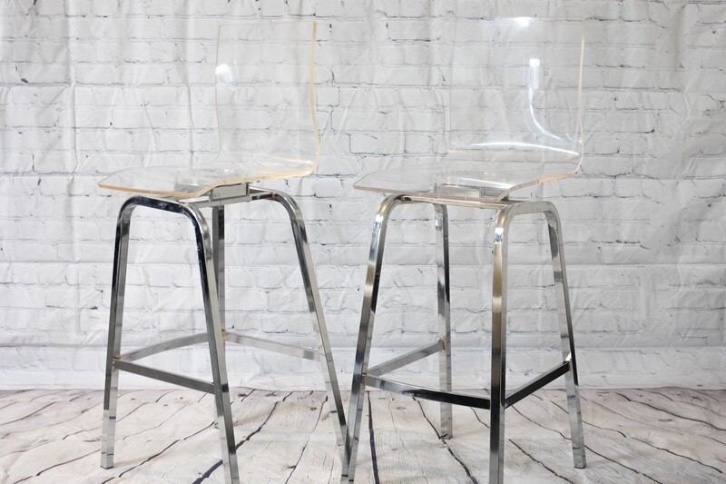 Tall Ghost BAR Stool - Set of 2