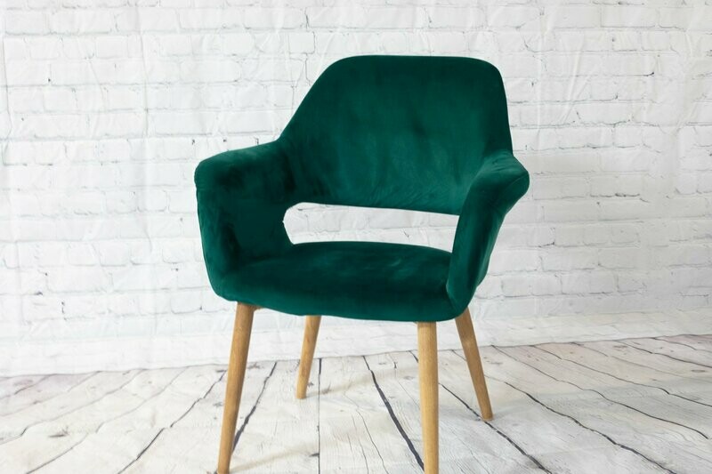 Emerald Green Velvet Chair - Set Of 2