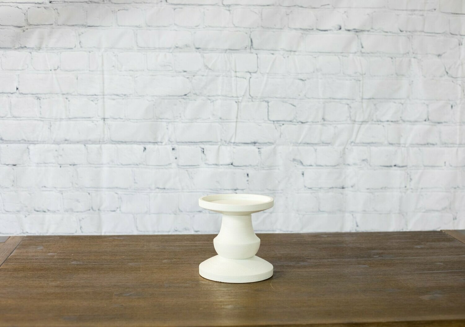White Candle Holder
