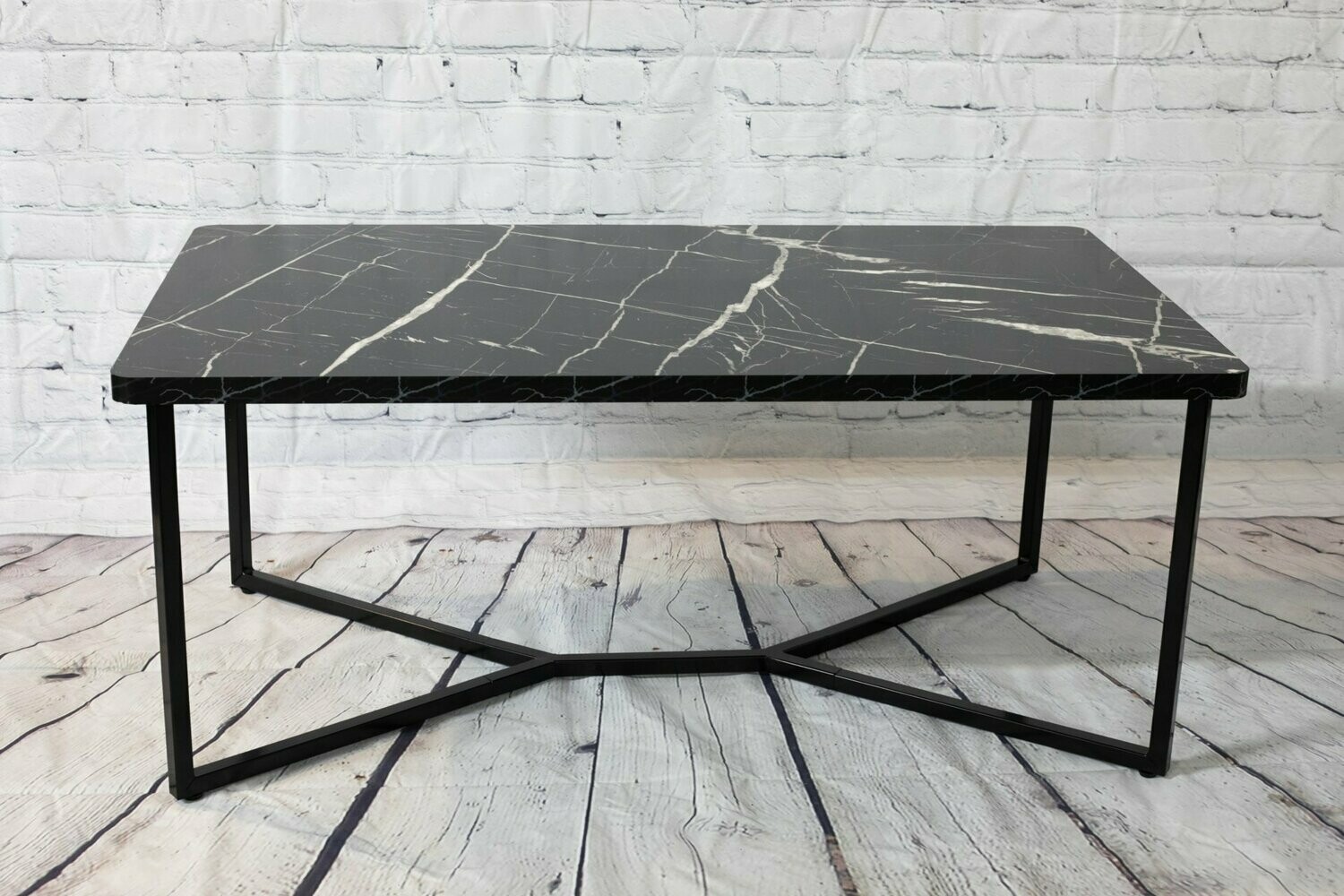 Black Faux Marble Coffee Table