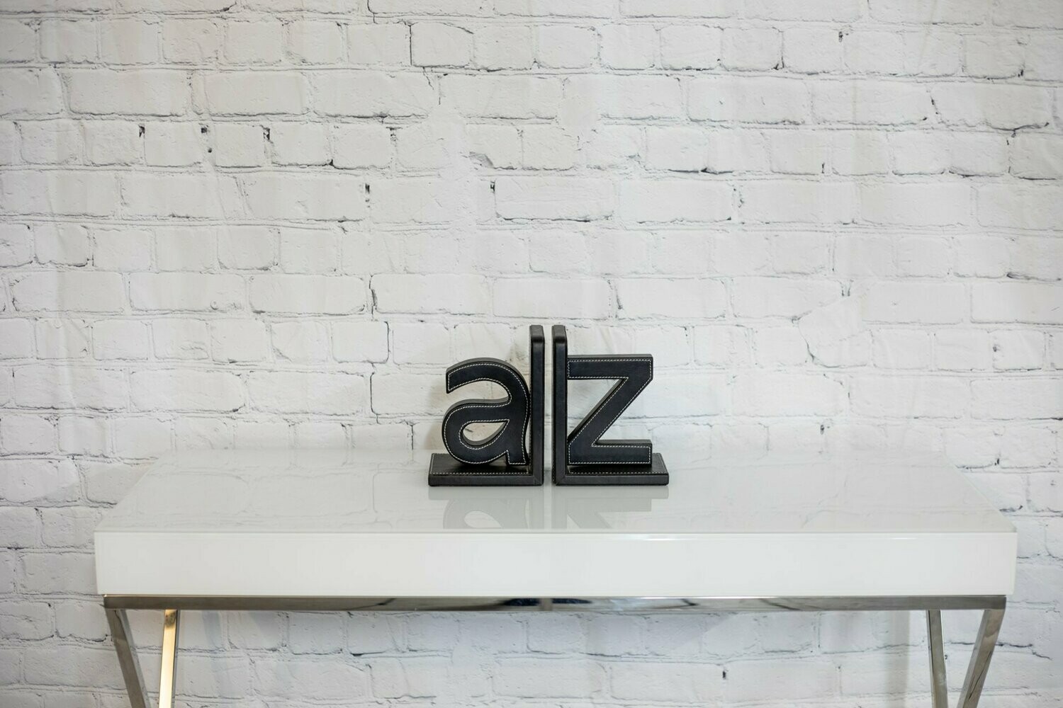 Leather A/Z Book Ends