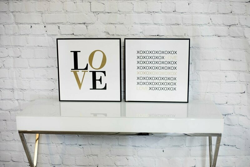 LOVE & XOXO Print - Set Of 2