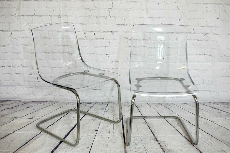 Trendy Curved Ghost Chairs - Set Of 6