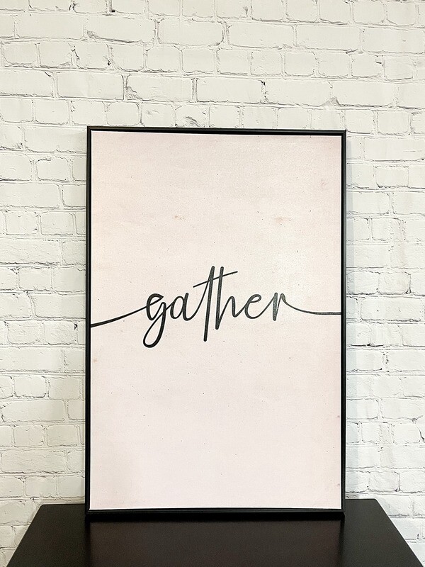 Gather Framed canvas