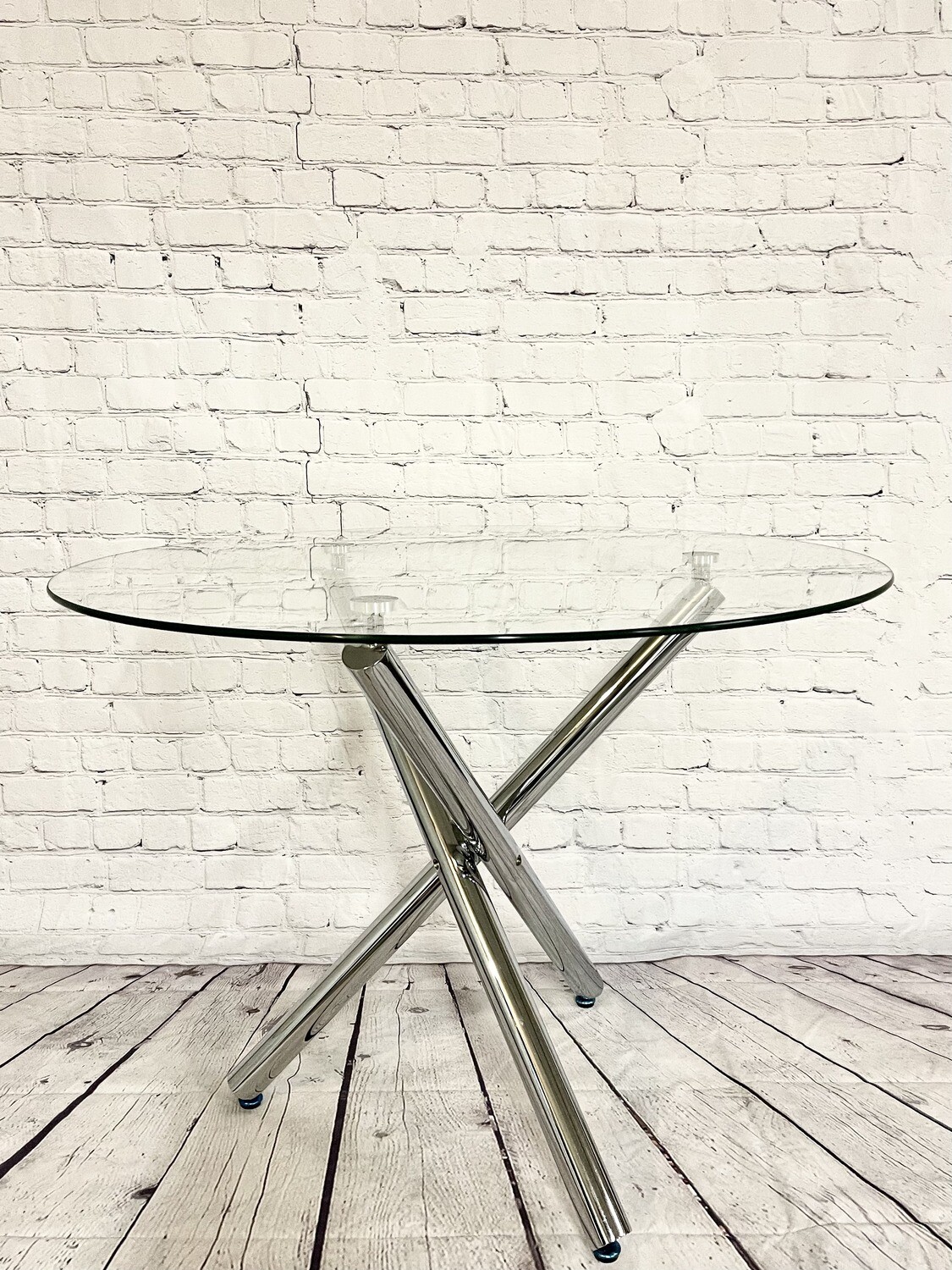Trendy Glass Top Dining Table - Seats 4