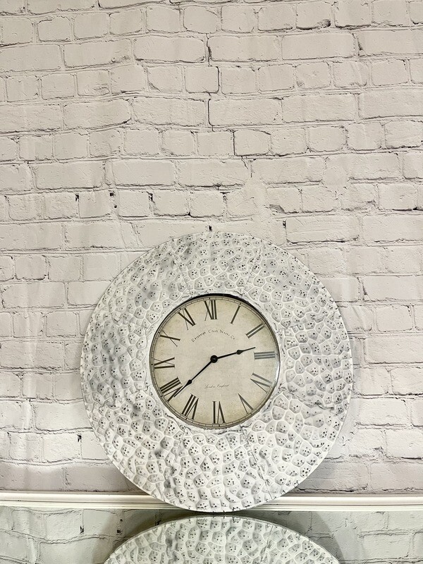 White Metal Clock