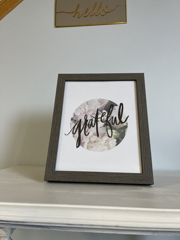 Grateful Framed print