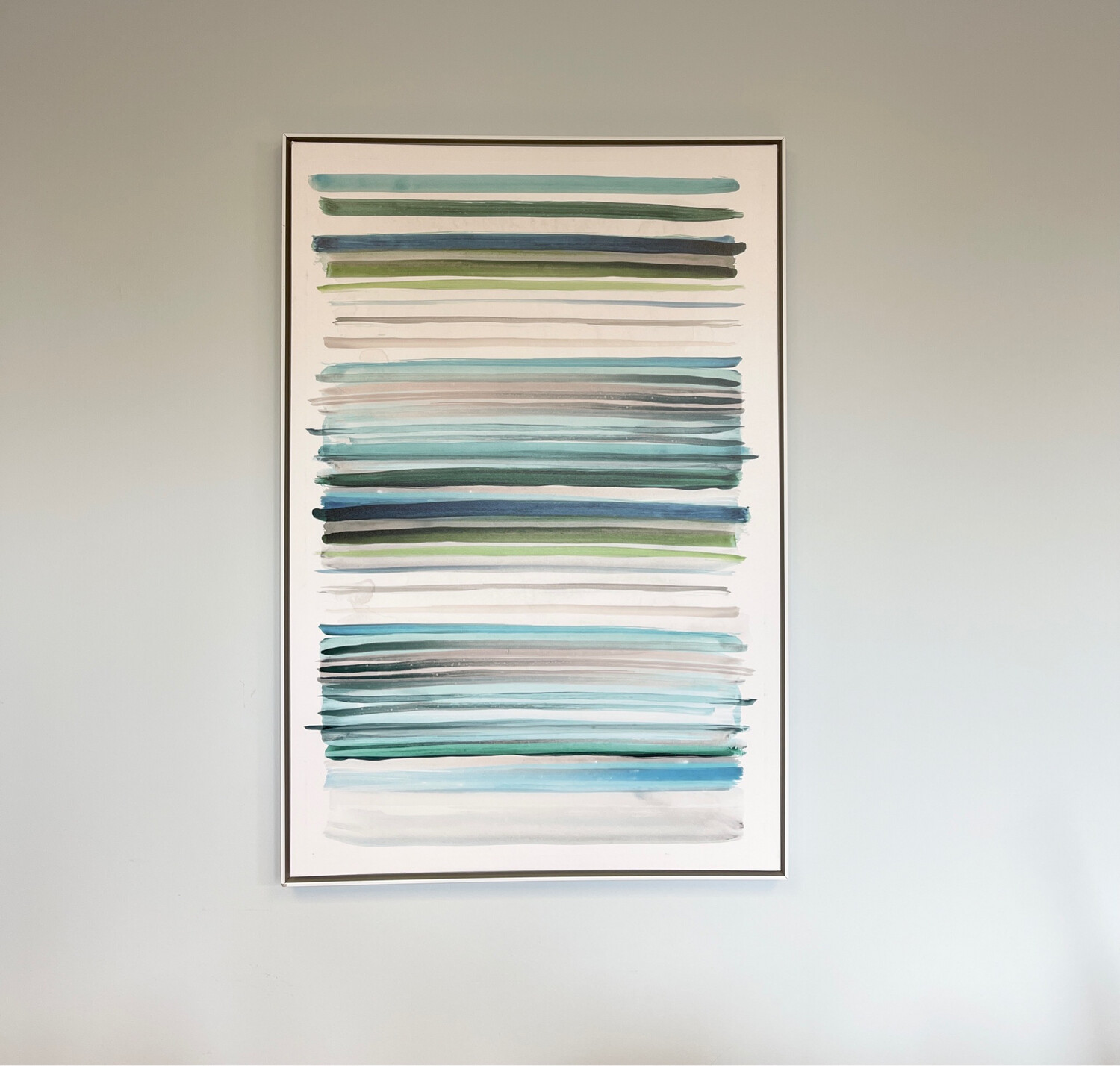 Earth Stripes Framed Canvas