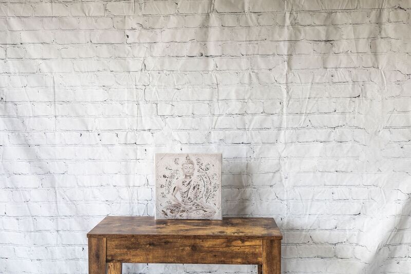 Silver Buddha Canvas