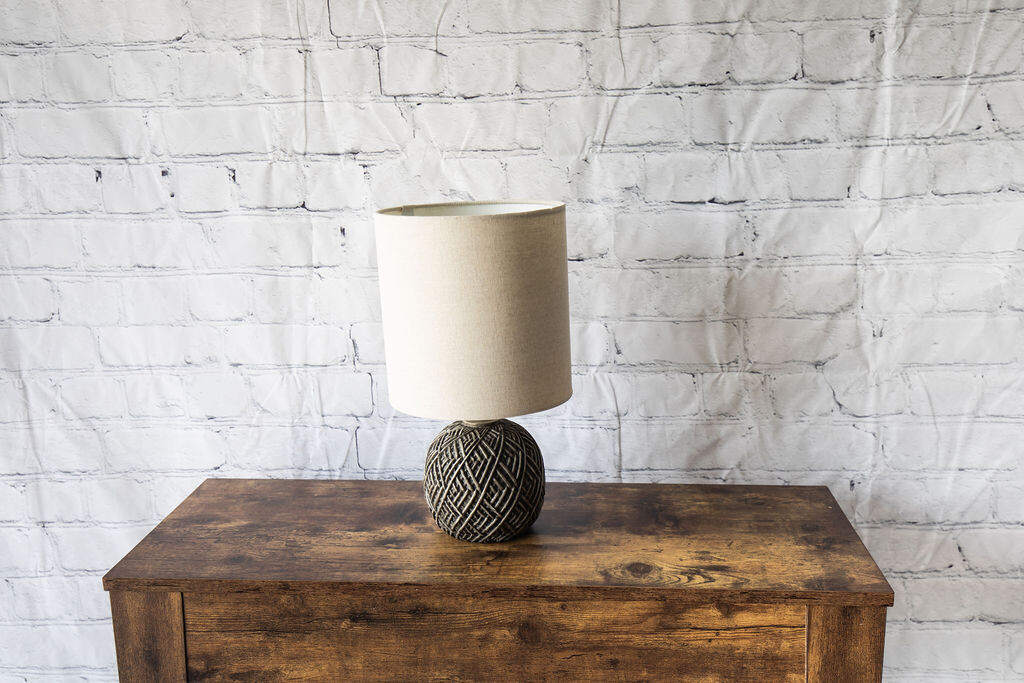 Wicker Looking Table Lamp - Set Of 2
