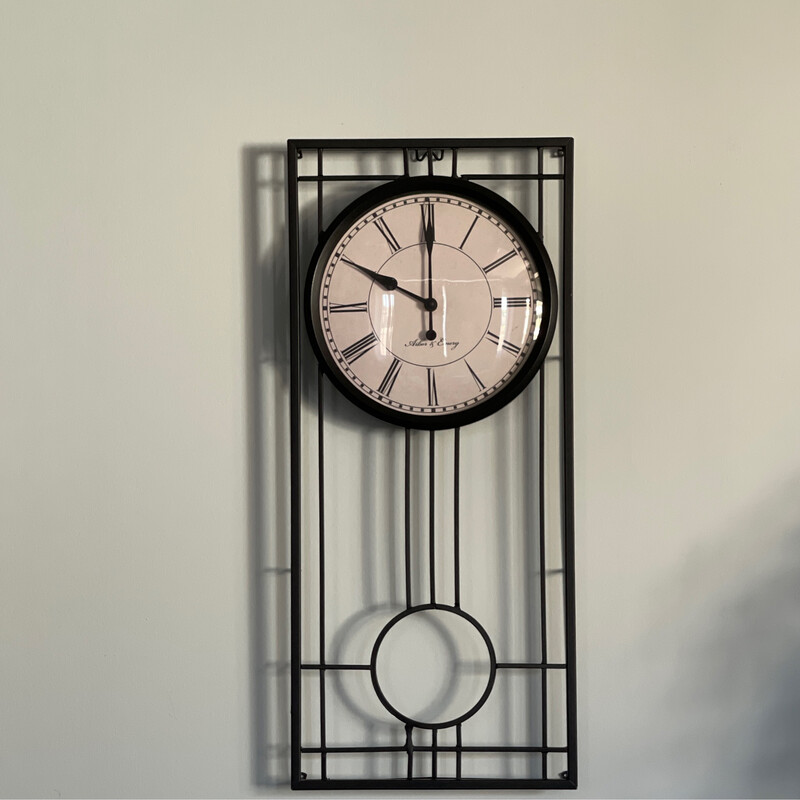 Black Metal Tall Clock