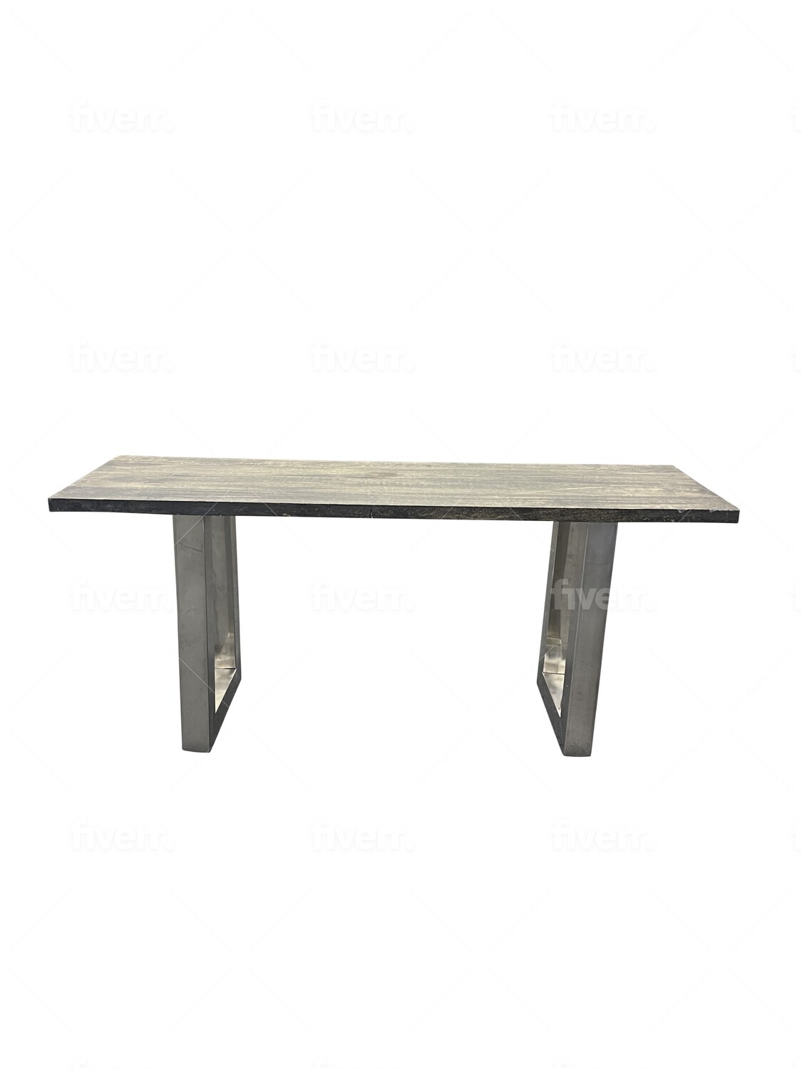 Wood & Chrome Bench