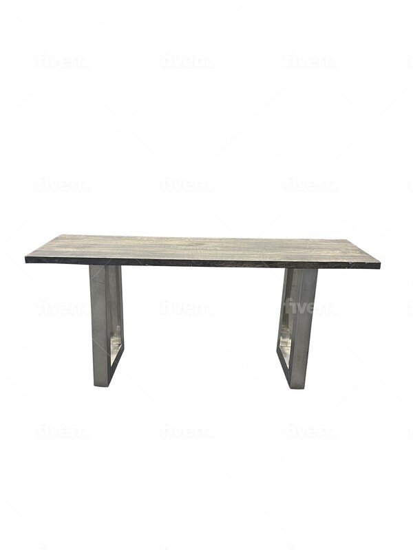 Wood & Chrome Bench
