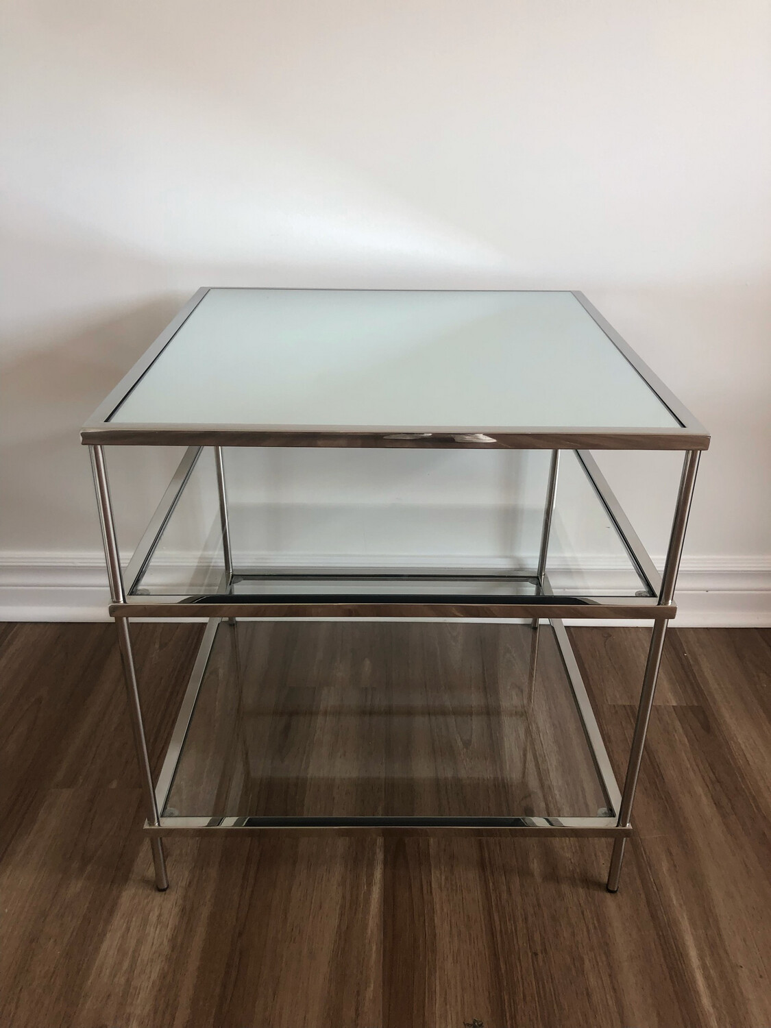 2 Tier Glass End Table - Set Of 2