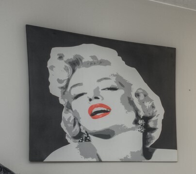 Black & White Marilyn Canvas