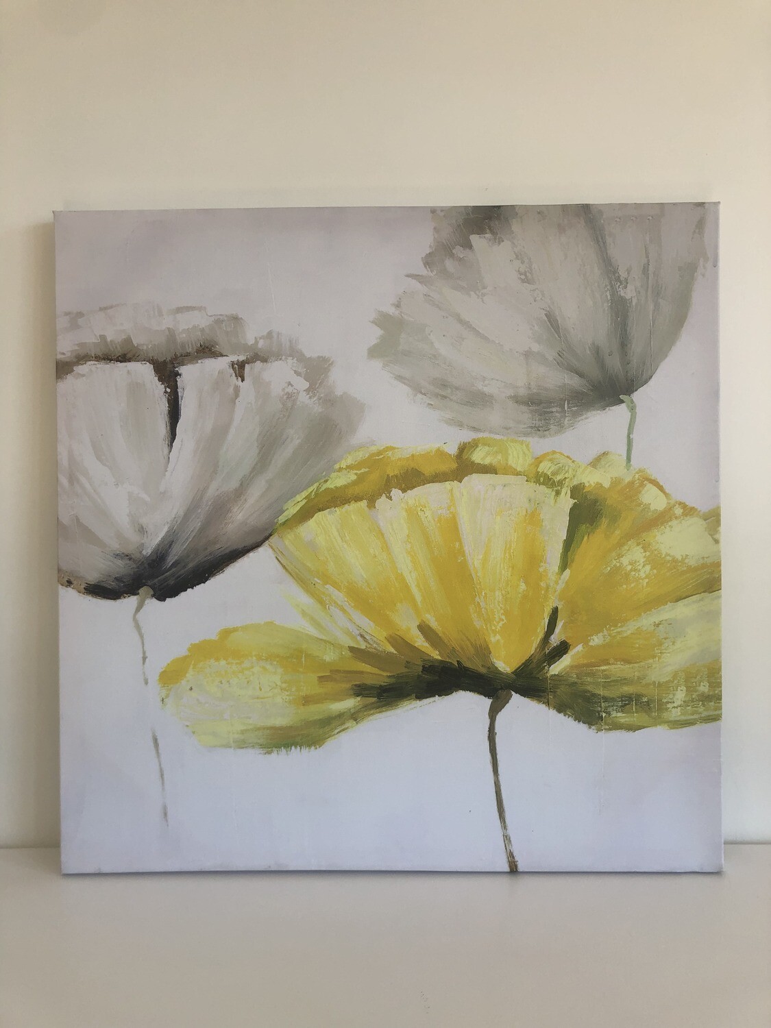 Pop of Yellow Flower Canvas