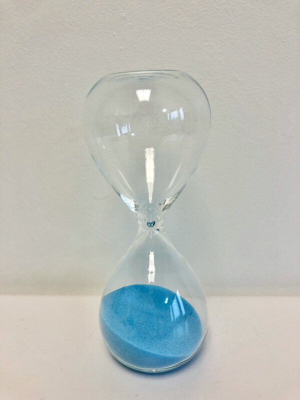 Small Blue Hourglass