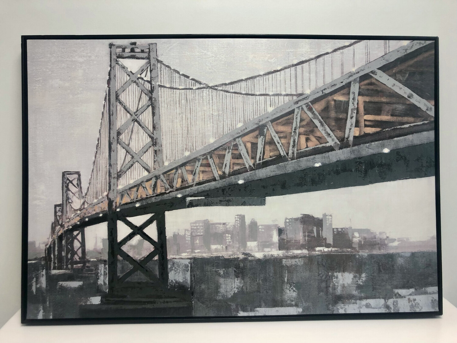 Brooklyn Bridge Framed Canvas