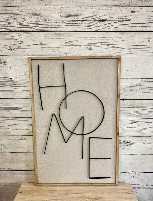 HOME Wood Framed Art