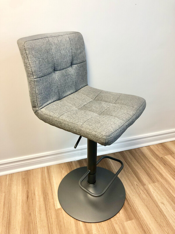 Grey & Matte Black BAR Stool - Set Of 4