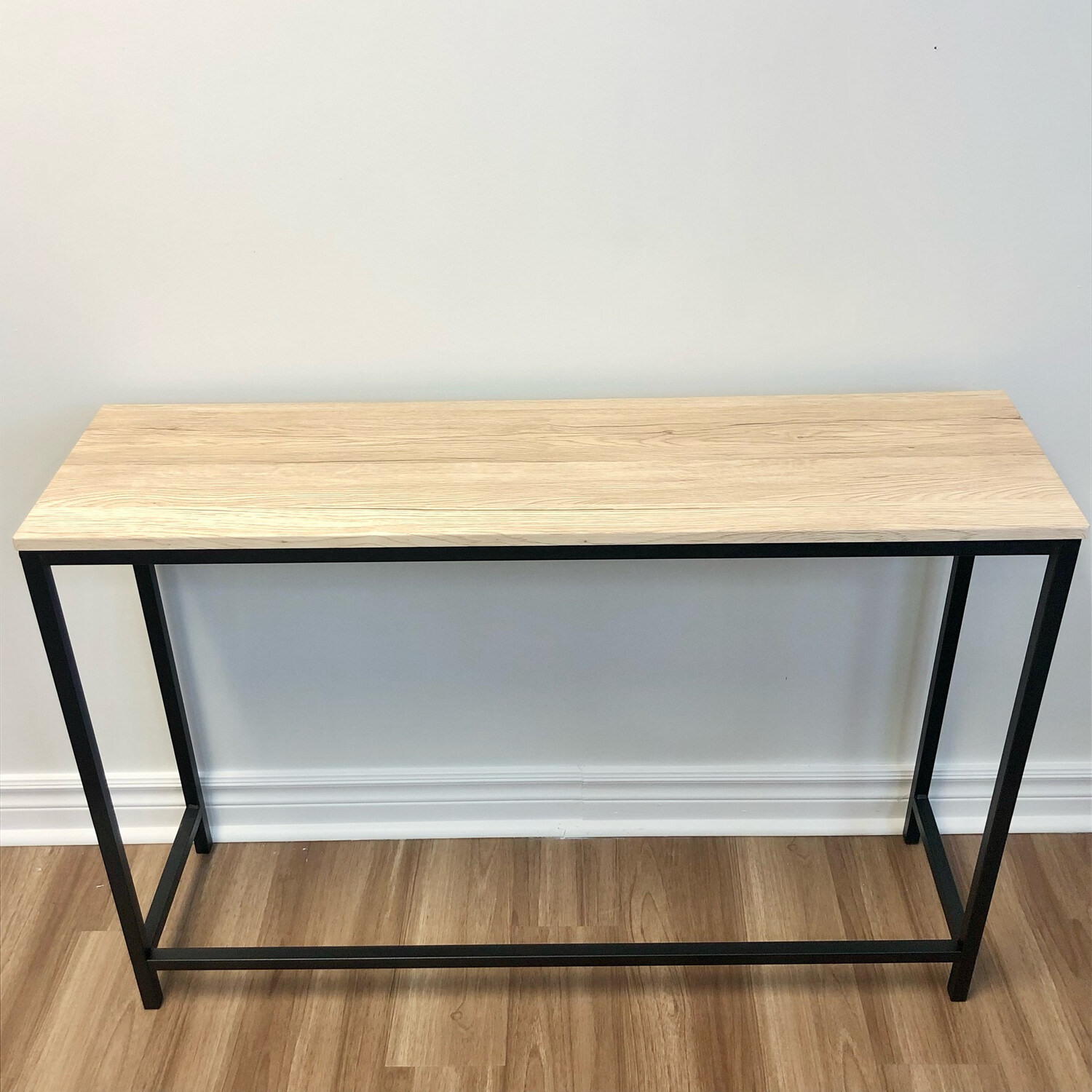 Wood Top Console Table