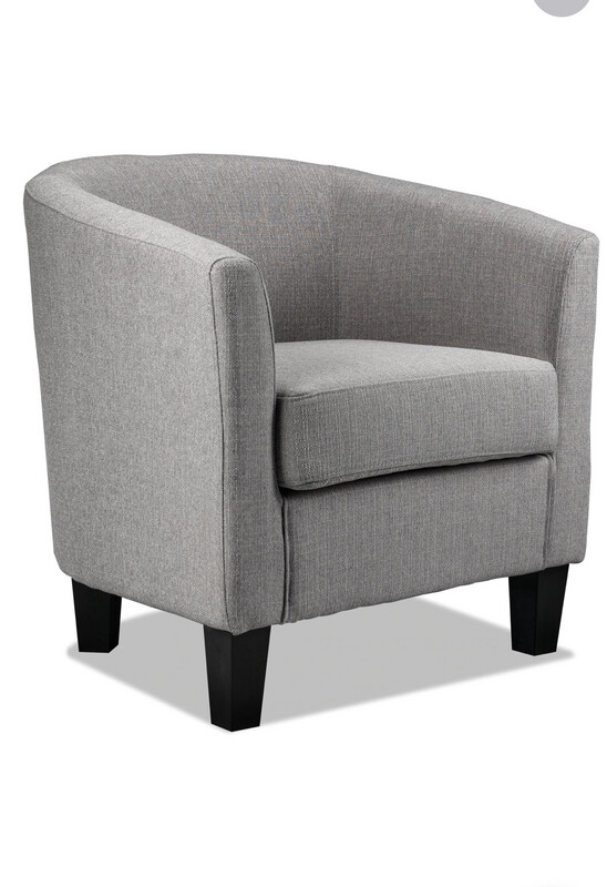 Soft Grey Club Chair - Set Of 2