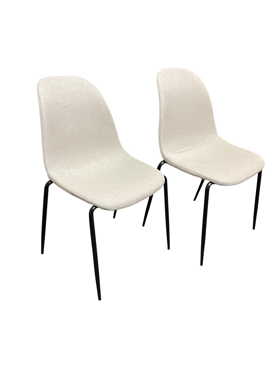 Cream Fabric MCM Dining Chair - Set Of 4