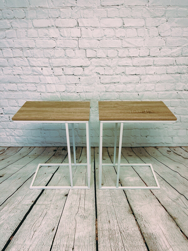 Faux Wood End Table - Set of 2