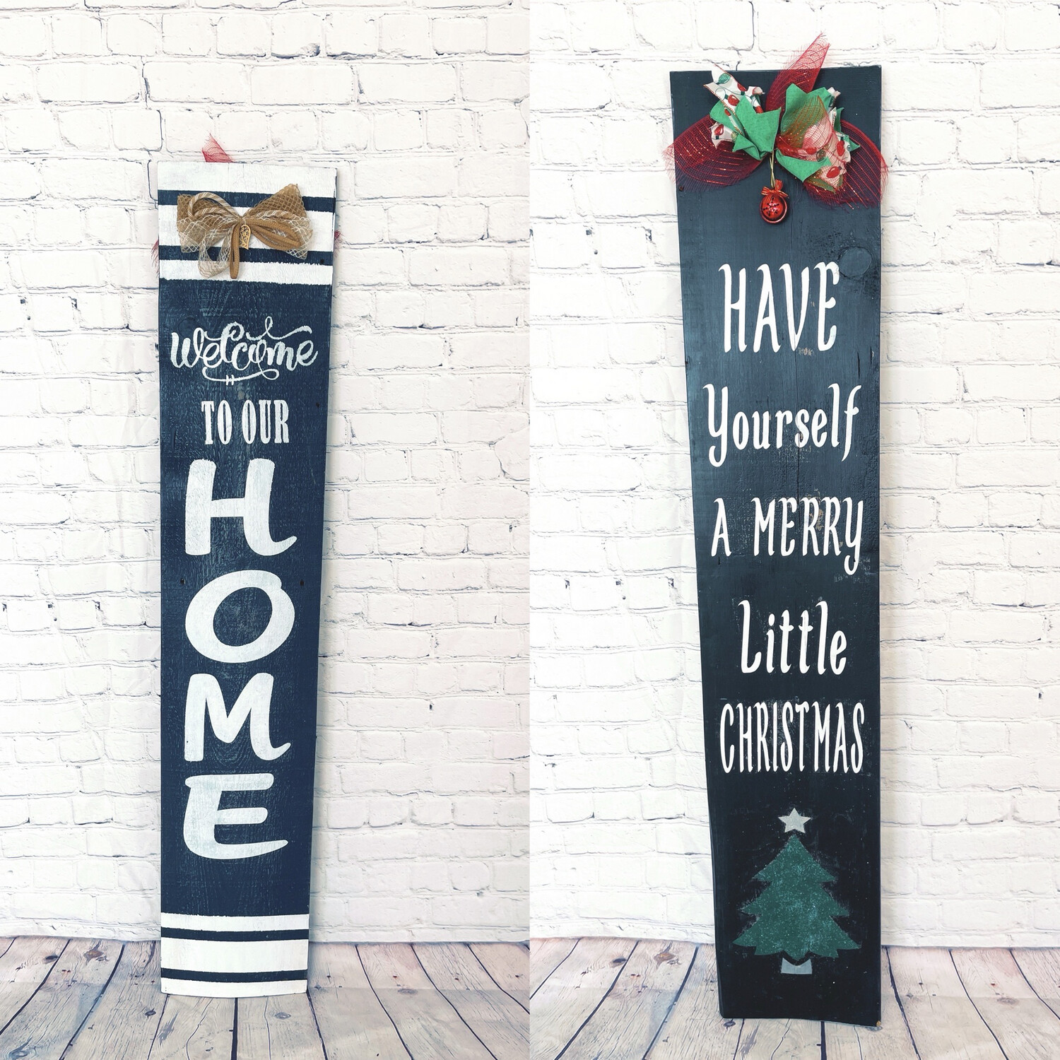 Welcome To Our Home/Merry Christmas Porch Sign