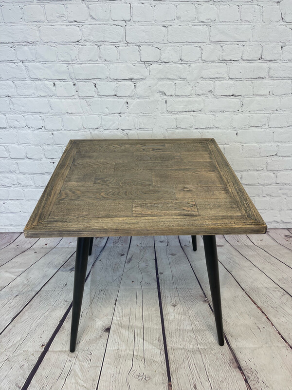 Single Industrial Style Square End Table