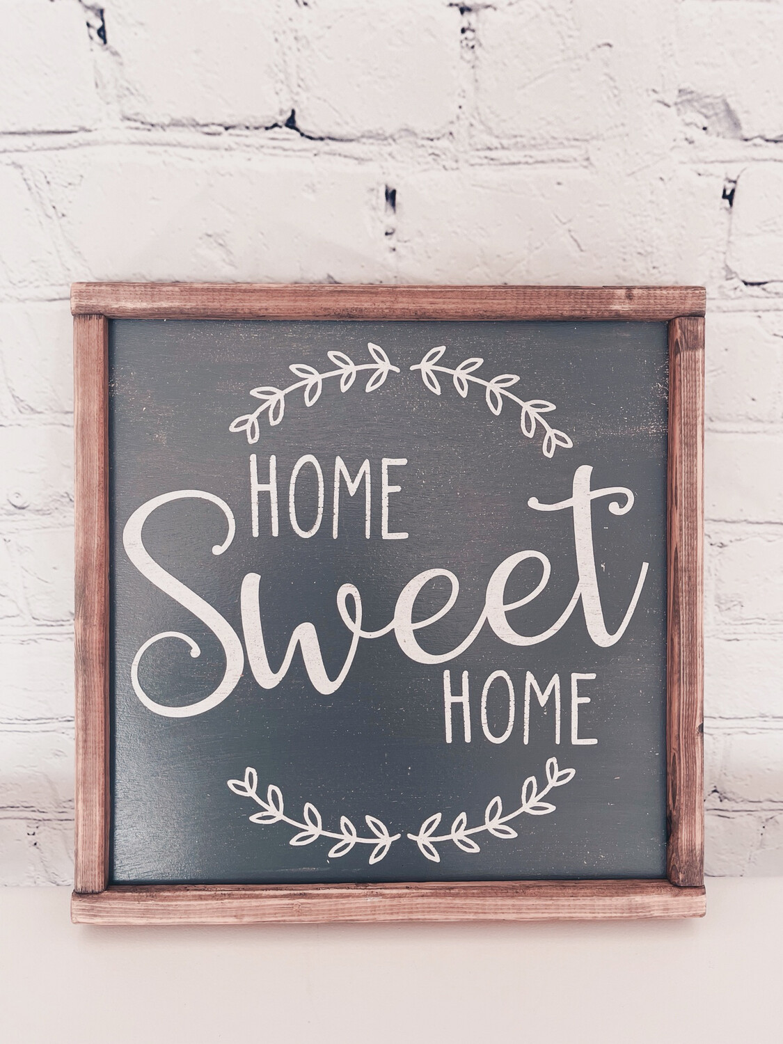 Home Sweet Home Wooden Farmhouse Art