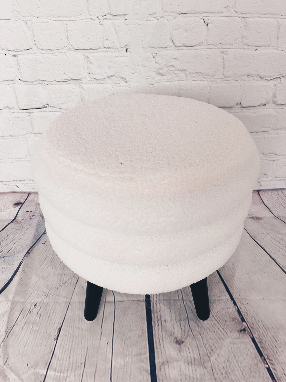 Small Faux Sheep Stool