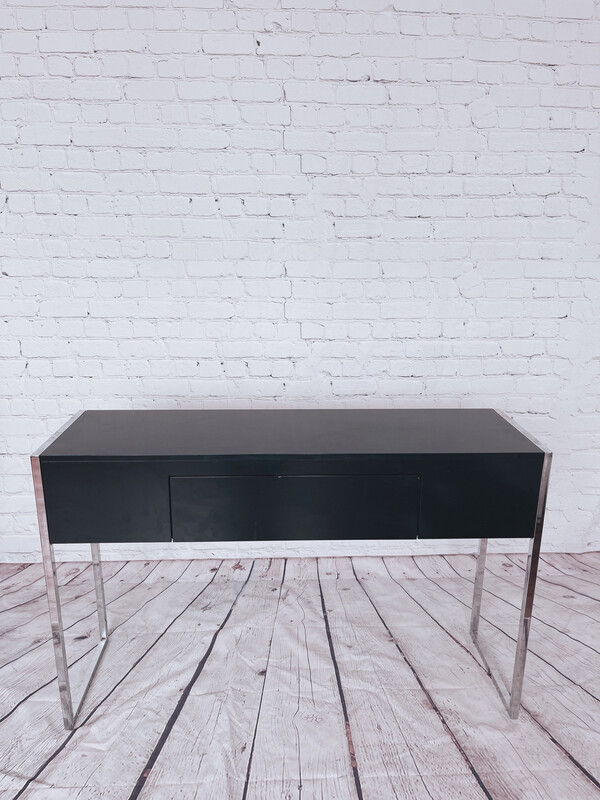 Black & Chrome Console Table OR Desk