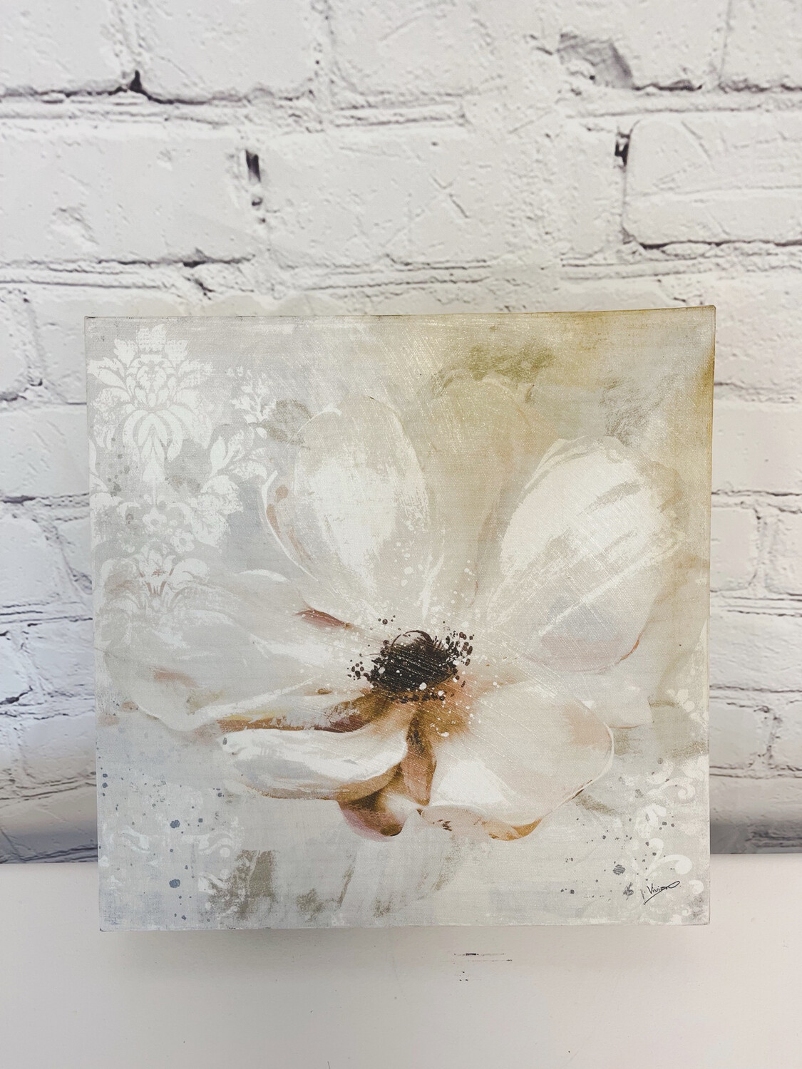 White Flower Canvas