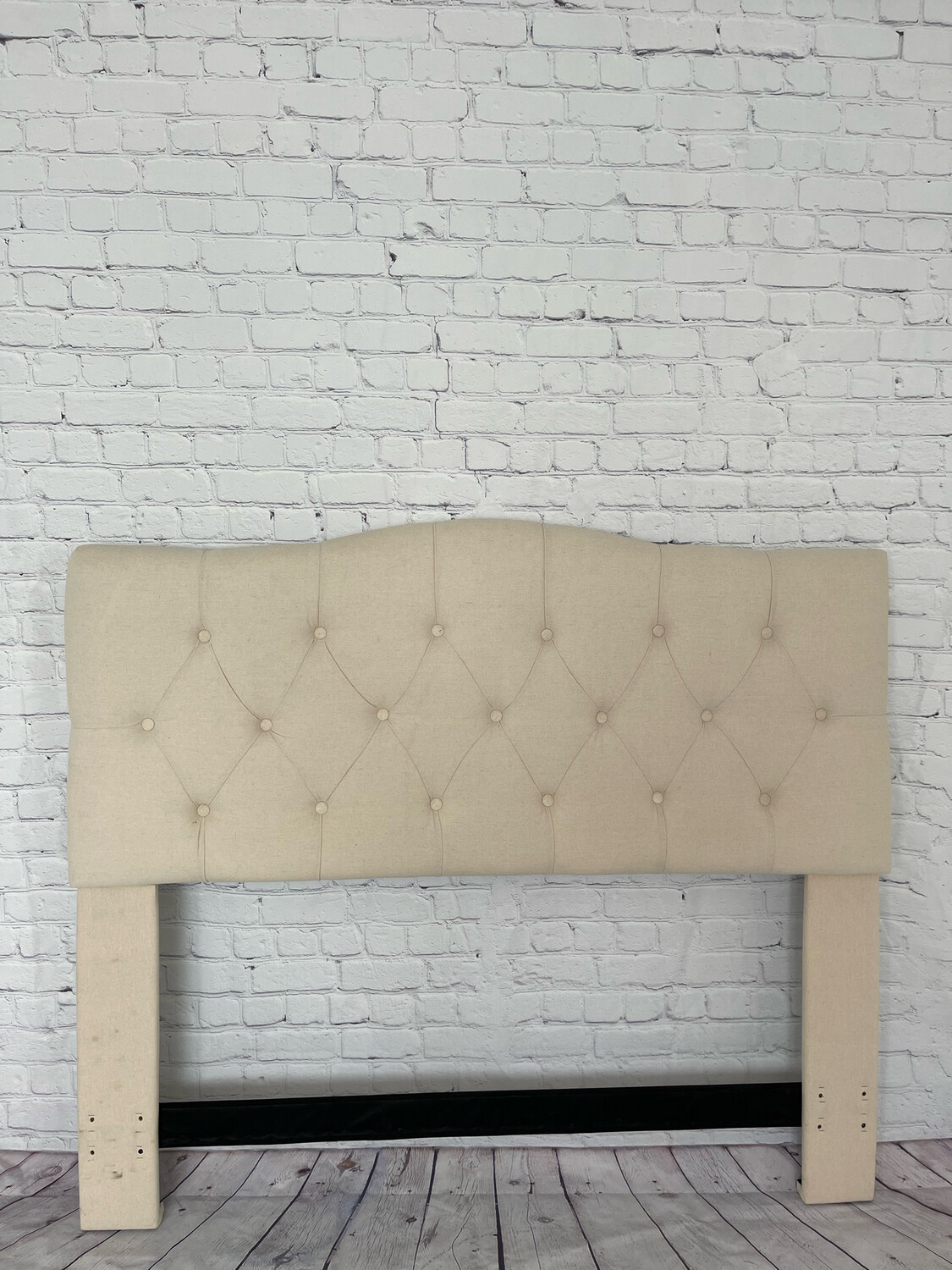 Queen Headboard - Cream White